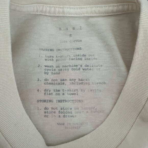 MNML DEFEAT YOUR DEMONS TEE M2023T320OWT OFF WHITE Size Small - Picture 6 of 6